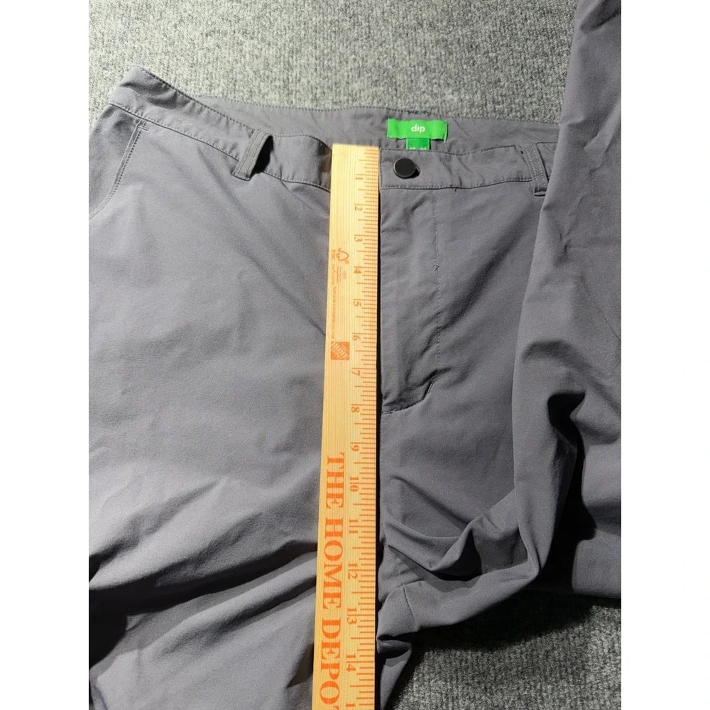 Dip Mens Gray Outdoor Hiking Pants 38x32 Nylon Spandex Straight Leg Cargo Pocket